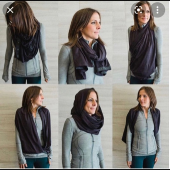 Lululemon Vinyasa Scarf Lavender Striped  EUC - Picture 7 of 7